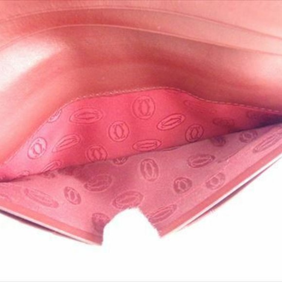 Cartier Wallet Purse Mastline Red Gold Woman unisex Authentic Used T7080 - Picture 4 of 8